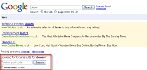 Google Post Code in Search Results