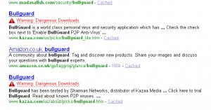 yahoo show spyware warnings in seo results for natural search engine results